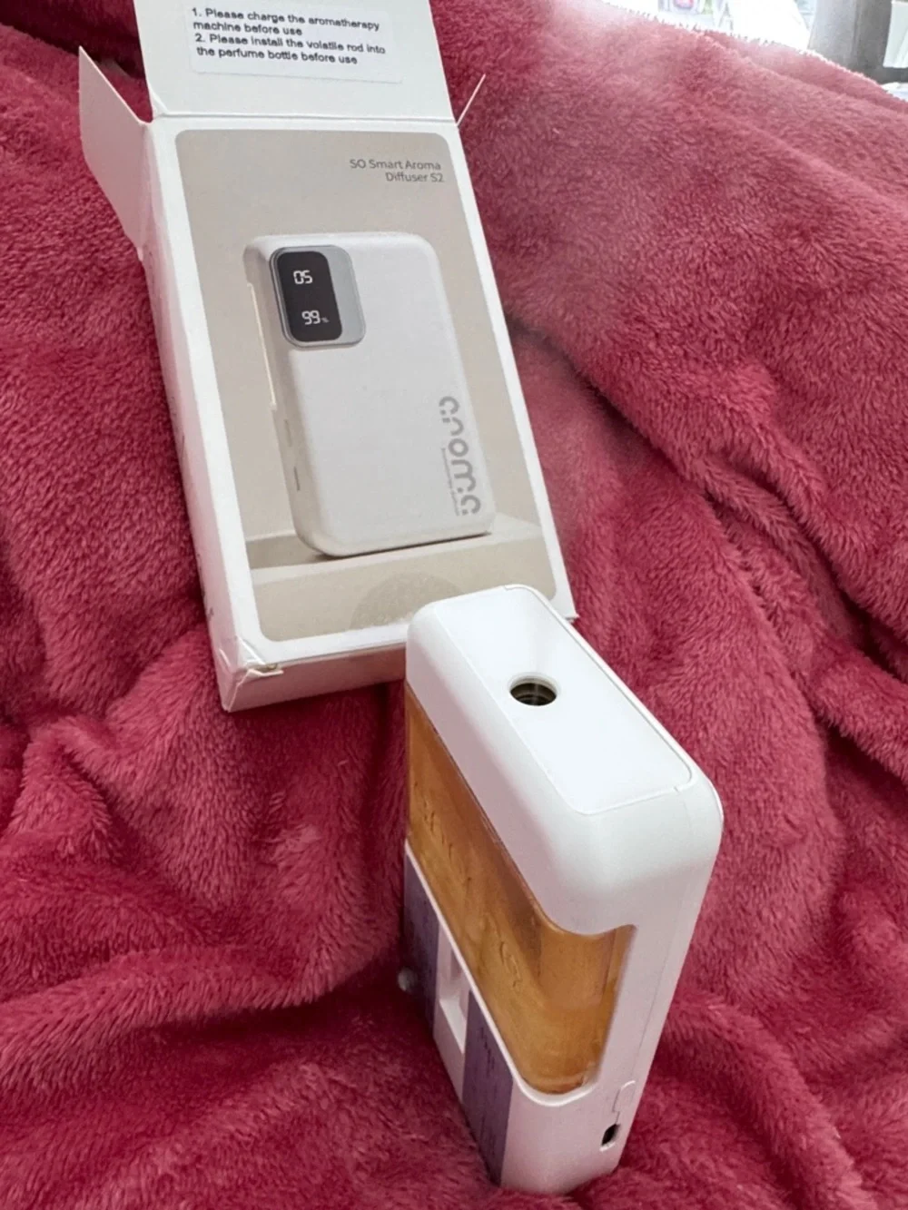 Portable Smart Aroma Diffuser - White (Compact USB Travel Diffuser)